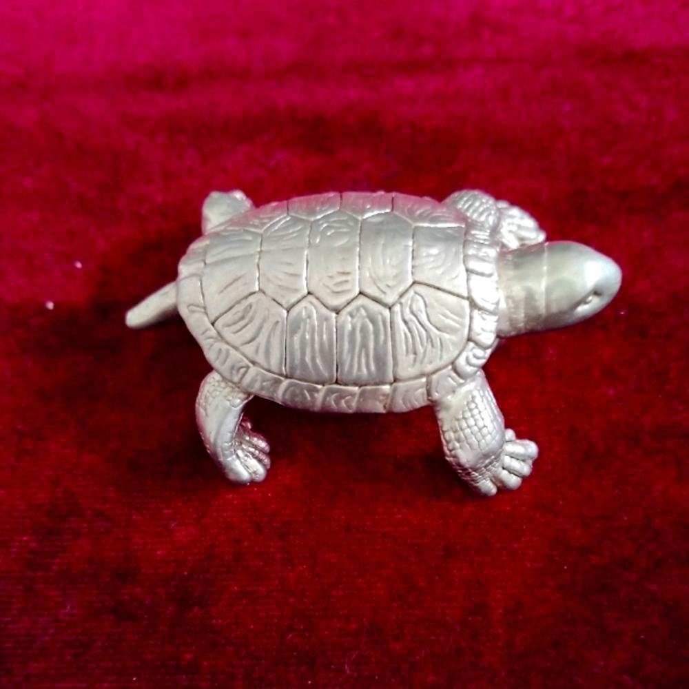 Rare Vintage Israel Stamped Sterling Silver Tortoise Broach